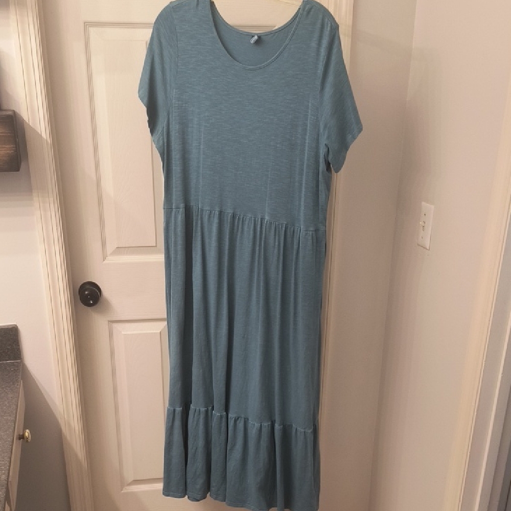 Casual Blue Maxi Dress